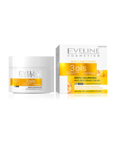 Eveline 3 Oils Deeply Nourishing Cream Day & Night 50ml