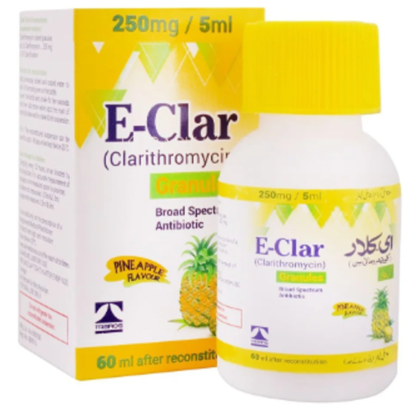 E-Clar 250mg/5ml Suspension 60ml