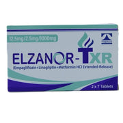 Elzanor Txr 12.5mg 2.5mg 1000mg Tabs 14s