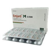 Emjard m tab 5/500mg 14s