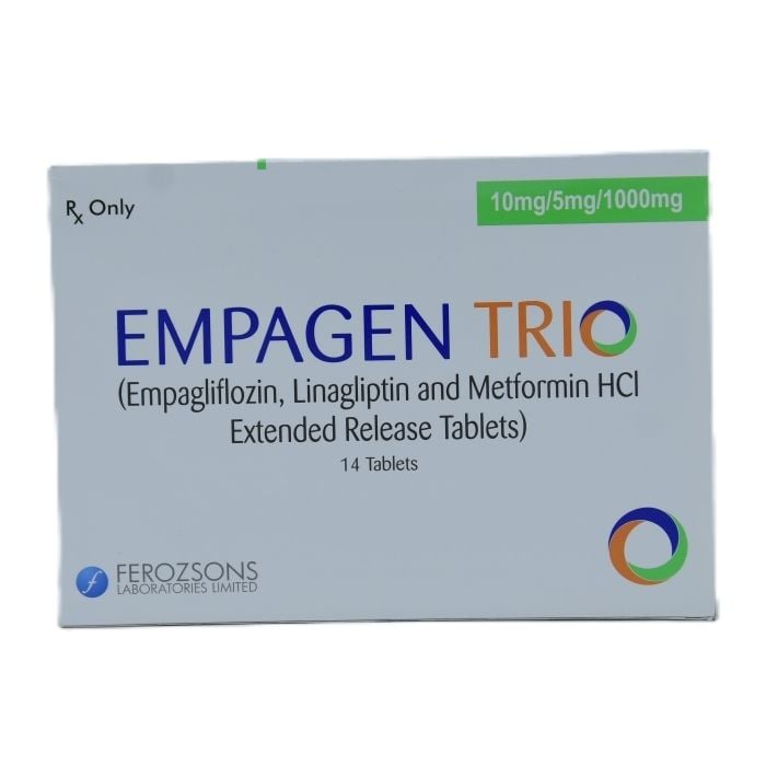 Empagen Trio 10mg 5mg 1000mg Tablets 14s