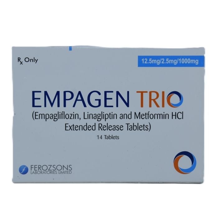 Empagen Trio 12.5mg 2.5mg 1000mg Tablets 14s