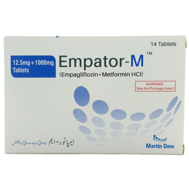 Empator M 12.5mg/1000mg Tablets (14s)