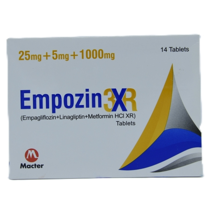 Empozin 3Xr 25mg/5mg/1000mg Tablets (14s)