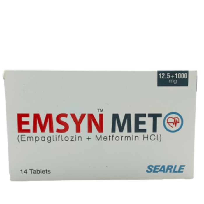 Emsyn Met 12.5mg/1000mg Tablets (14s)
