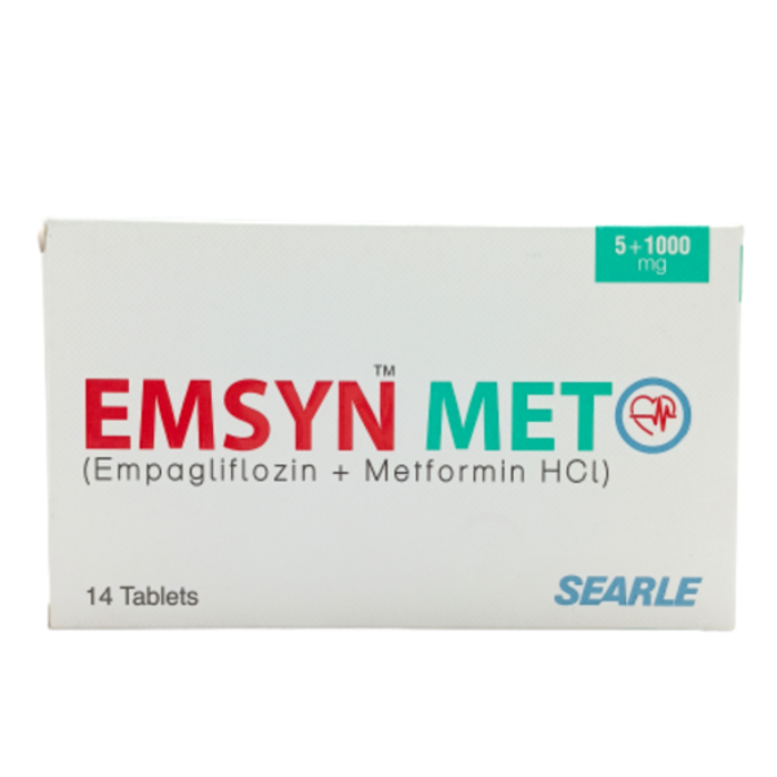 Emsyn Met 5mg/1000mg Tablets (14s)