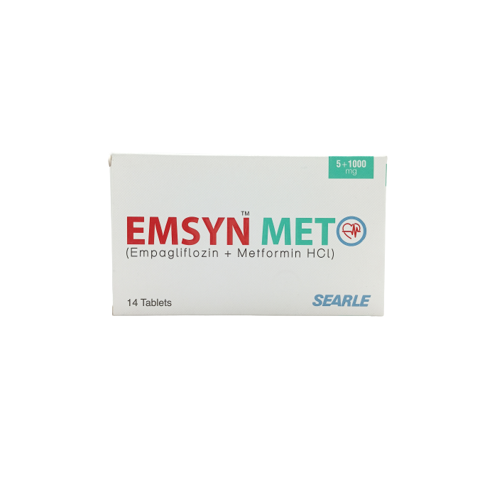 Emsyn Met 5mg 1000mg Tablets