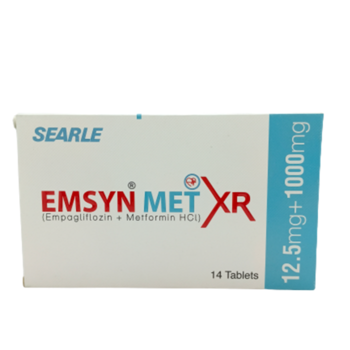 Emsyn Met XR 12.5mg/1000mg Tablets (14s)