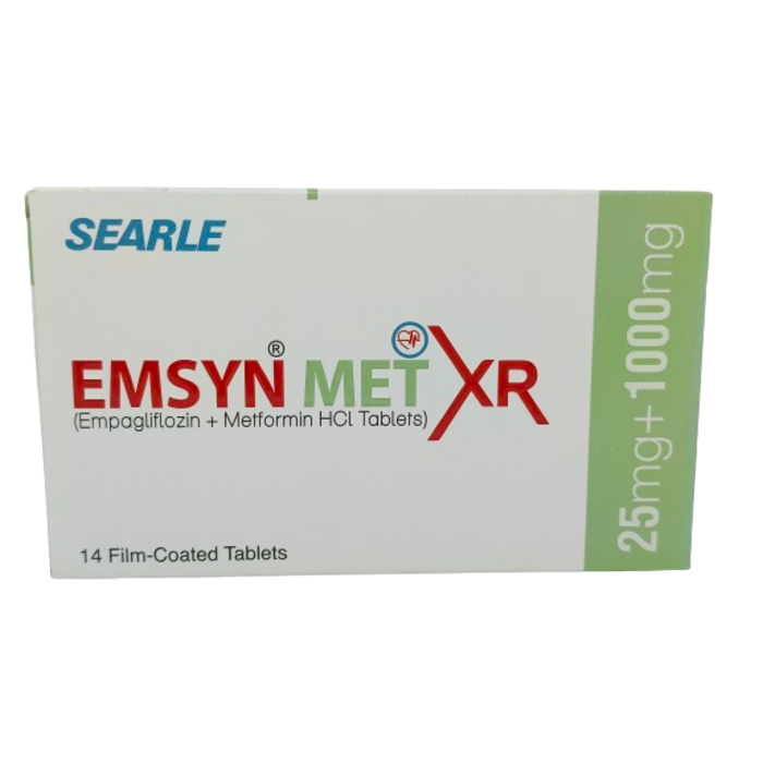 Emsyn Met XR 25mg/1000mg Tablets (14s)
