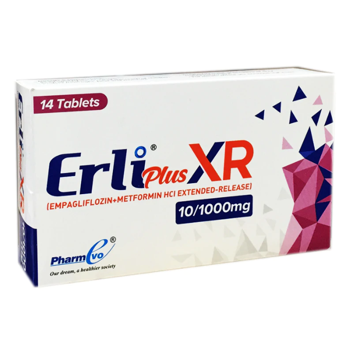 Erli Plus XR 10 1000mg Tablets (14s)