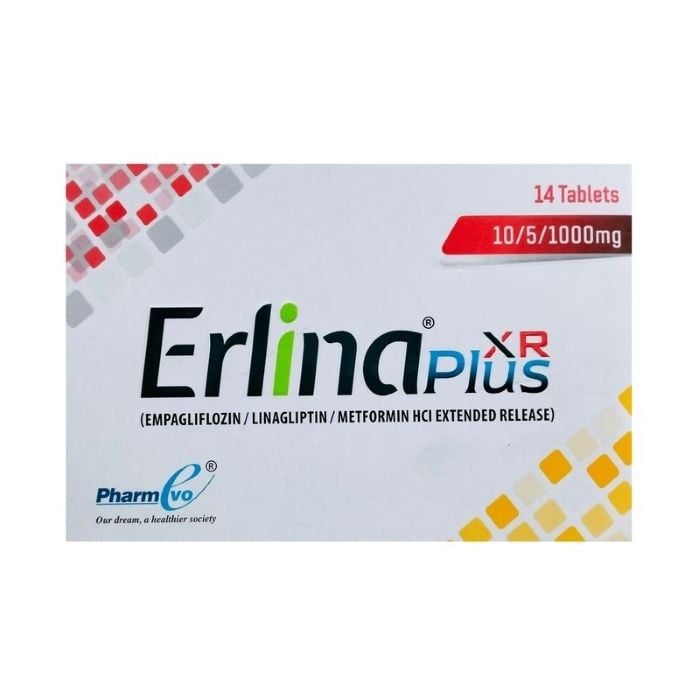 Erlina Plus Xr 10 5 1000mg Tablets 14s