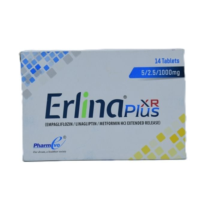 Erlina Plus Xr 5 2.5 1000mg Tablets 14s