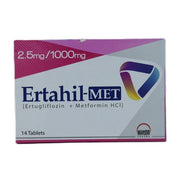 Ertahil Met 2.5mg 1000mg Tablets