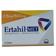 Ertahil Met 2.5mg 500mg Tablets