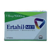 Ertahil Met 7.5mg 1000mg Tablets