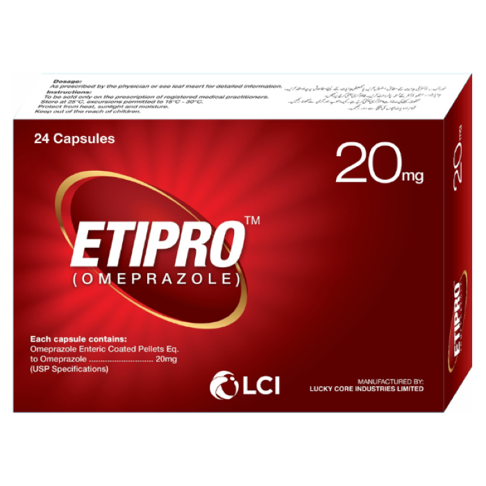 Etipro 20mg Capsules 24s