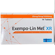Exempa Lin Met Xr 25mg 5mg 1000mg Tablets 14s