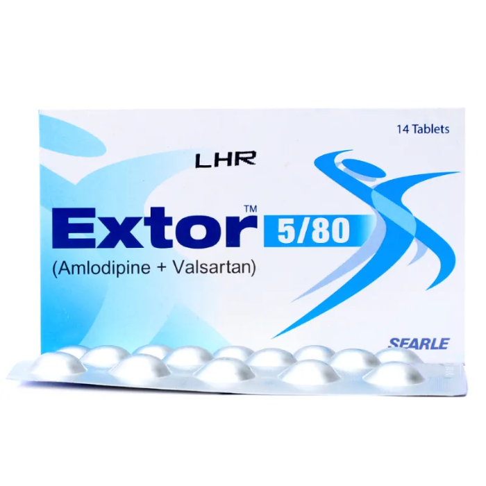 Extor 5mg/80mg Tablets (14s)