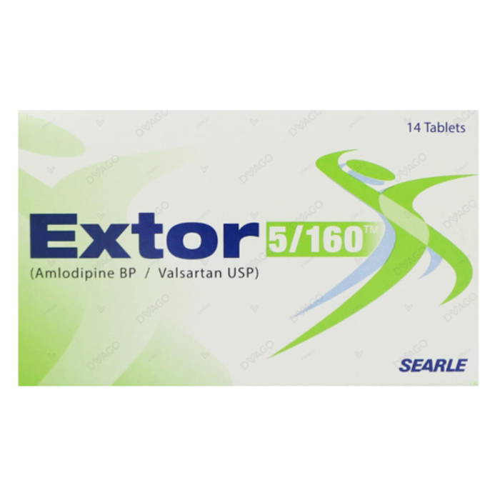 Extor 5mg/160mg Tablets (14s)