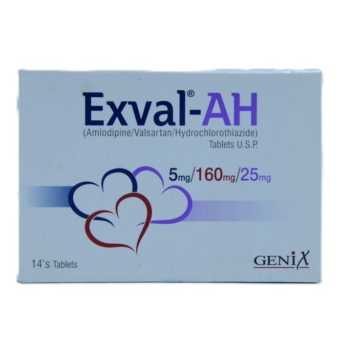 Exval Ah 5mg 160mg 25mg Tablets 14s