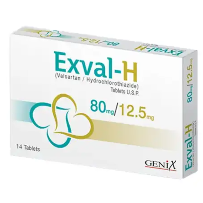 Exval H 80mg/12.5mg Tablets (28s)