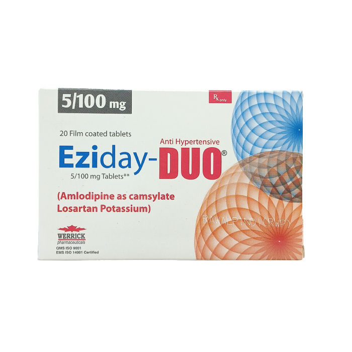 Eziday Duo 5mg 100mg Tablets 14s