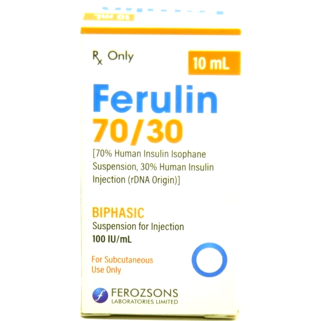 Ferulin 70/30 Insulin 10ml Injection