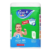 Fine Baby Diaper Jumbo Pack 3 Medium 60