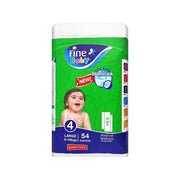 Fine Baby Diaper Jumbo Pack 4 Large 54