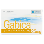 Gabica 25mg Capsules (14s)