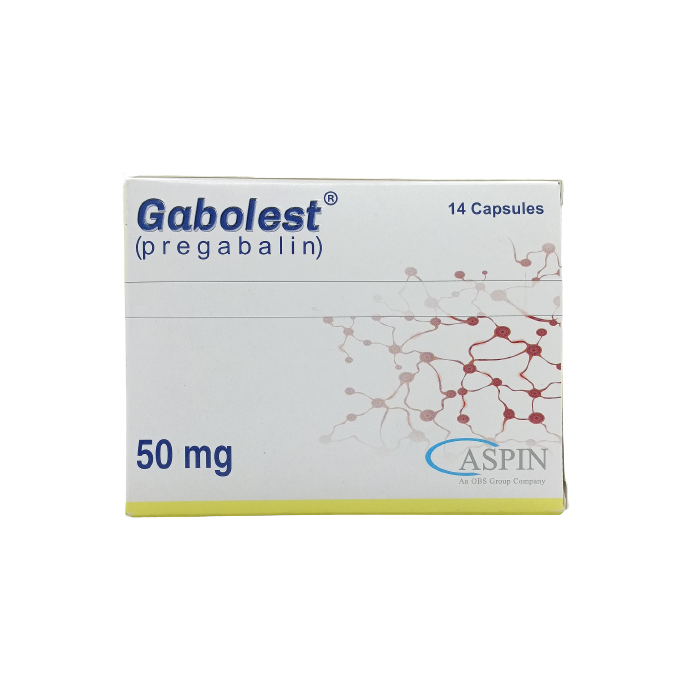 Gabolest 50mg Capsules 14s