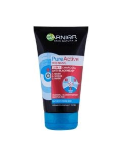 Garnier Pure Active Charcoal 3 In 1 Face Wash 100ml