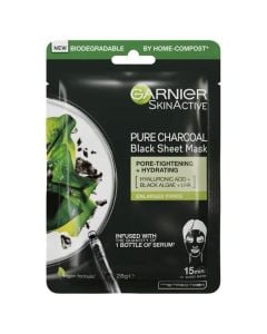 Garnier Pure Charcoal Tissue Mask Black Algae 28g