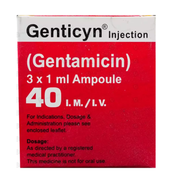 Genticyn 40mg Im/Iv Injection (3s)