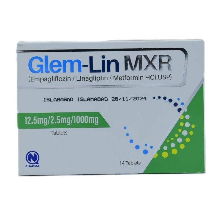 Glem Lin Mxr 12.5mg 2.5mg 1000mg Tablets 14s