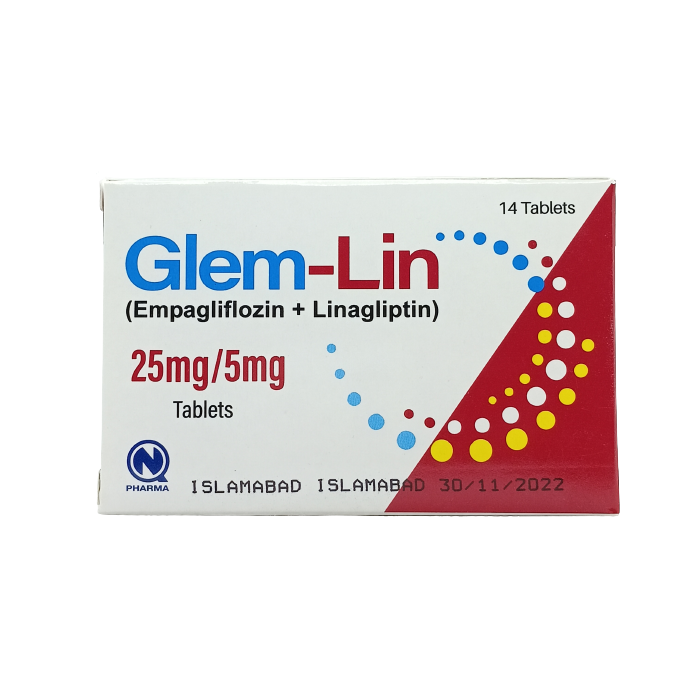 Glem Lin 25mg 5mg Tablets