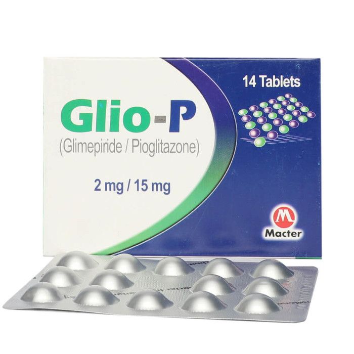 Glio-P 2mg/15mg Tablets (14s)