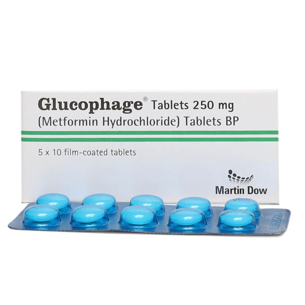 Glucophage 250mg Tablets (50s)