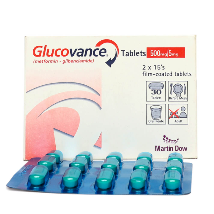 Glucovance 500mg/5mg Tablets (30s)