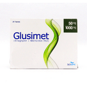 Glusimet 50mg 1000mg Tablets