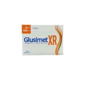 Glusimet Xr 50mg 1000mg Tablets