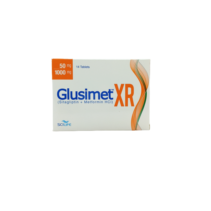Glusimet Xr 50mg 1000mg Tablets