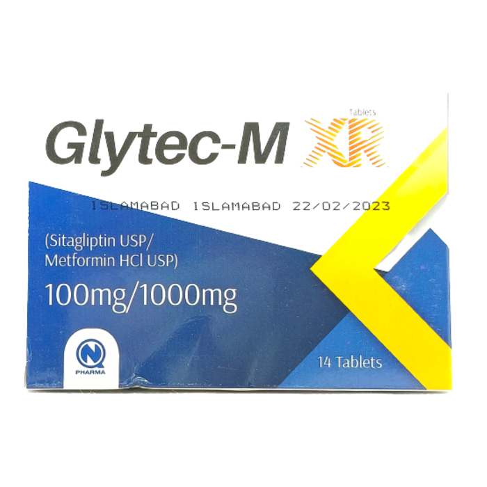 Glytec M XR 100mg/1000mg Tablets (14s)