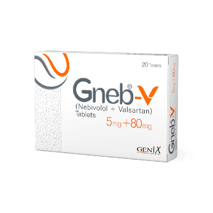 Gneb v 5mg 80mg tabs 20s