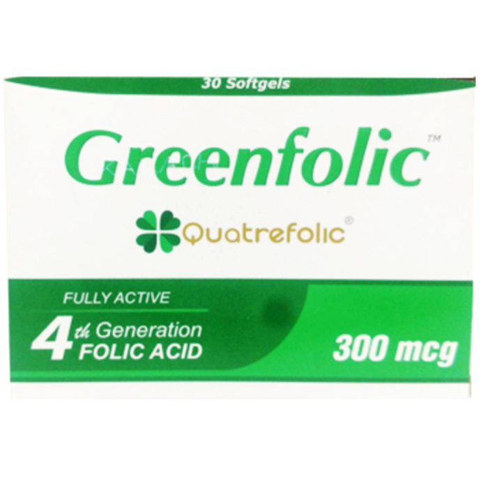 Greenfolic 300mcg Softgel Capsules (30s)