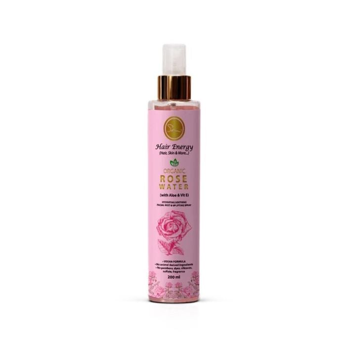Hair Energy Organic Rose Water 200ml With Aloe & Vit E