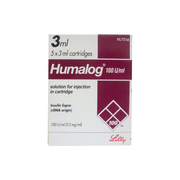 Humalog 100iu Cartridges 3ml