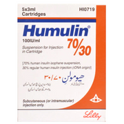 Humulin 70/30 Cartridges 3ml (5s)
