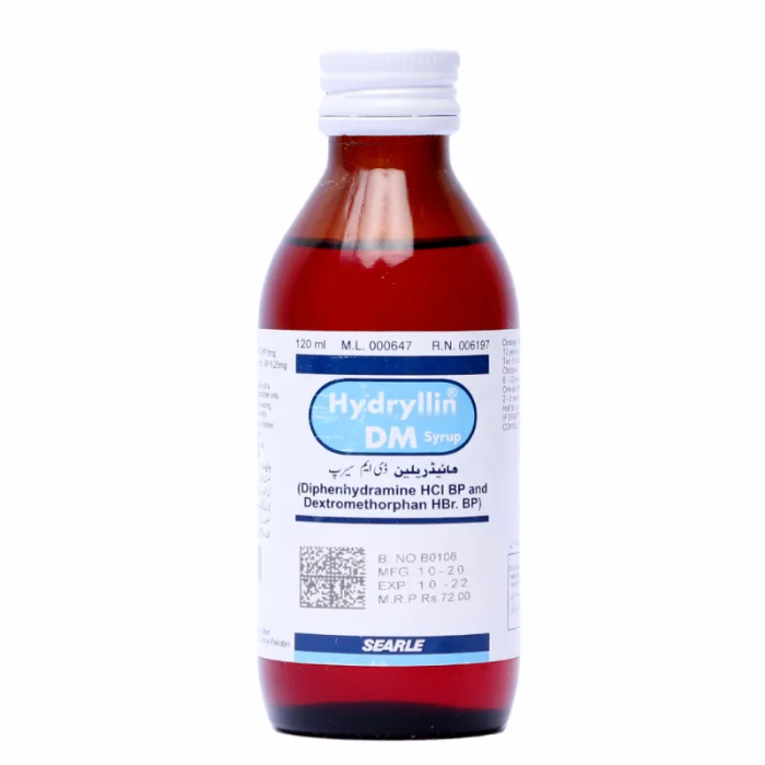 Hydryllin Dm 120ml Syp