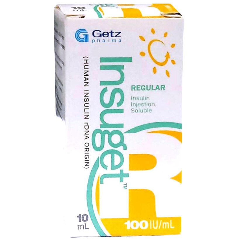 Insuget Regular 100Iu/Ml 10ml Injection